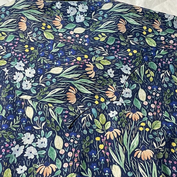 Rockmount Ranch Wear Tru-west Short Sleeve Shirt Large Hawaiian Rousseau Floral - Picture 13 of 16
